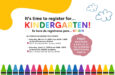 It's Time to Register for Kindergarten!