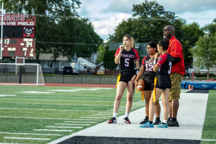 Inaugural Girls Flag Football Game