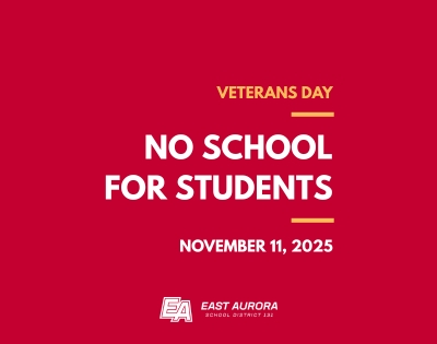 Reminder: Schools and District Closed for Veterans Day.
