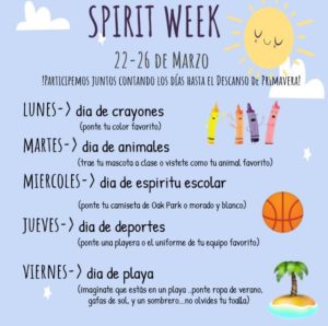 spirit week Spanish