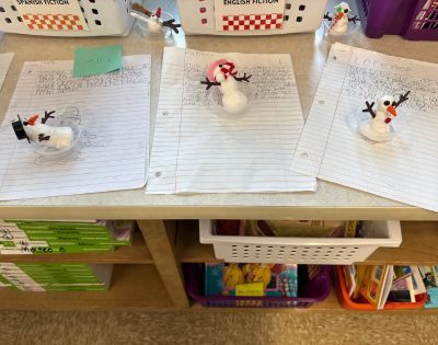Third Grade Snowman Writing